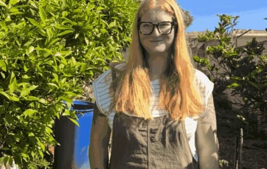 Image showing Petra standing in a garden.