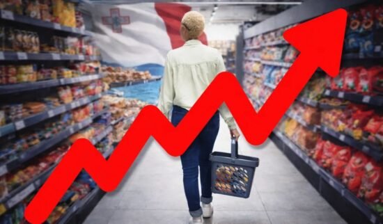 imaging displaying the increase of food prices in Malta