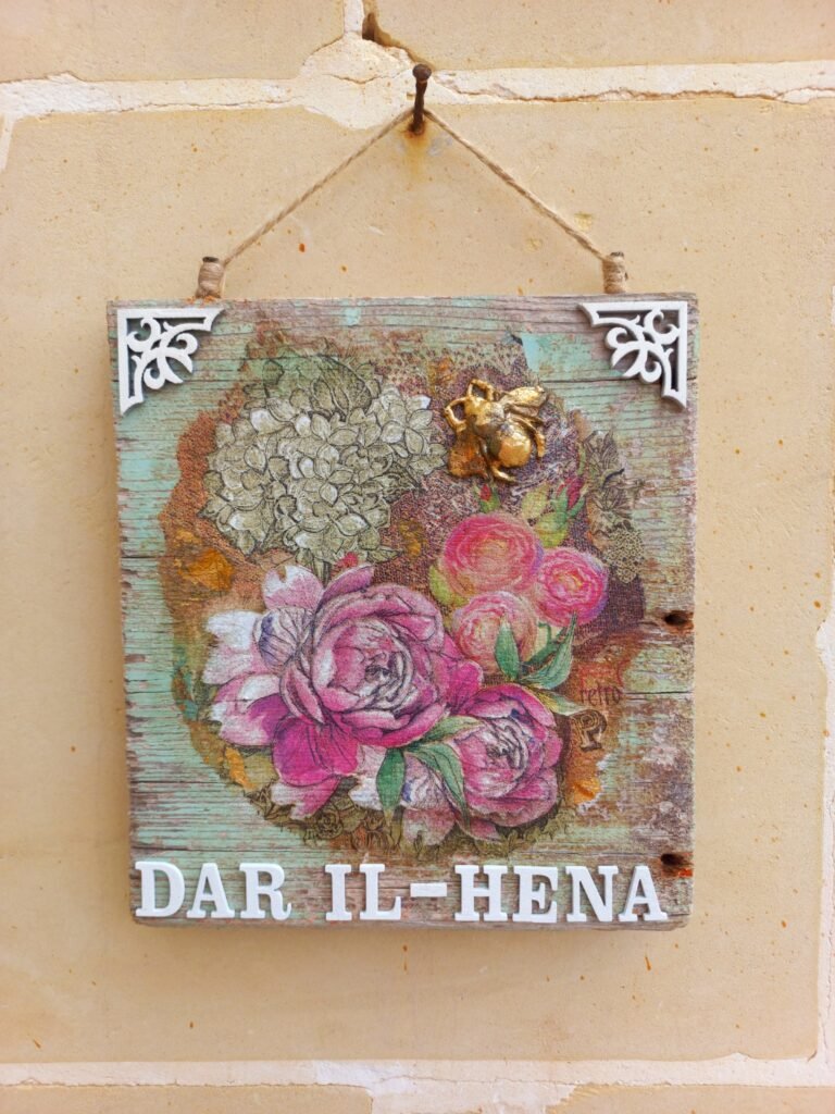 my decoupage piece on old wood