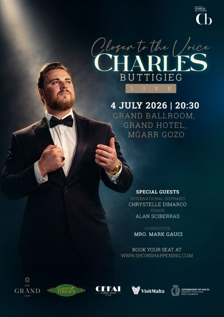 What's Going on in Malta and Gozo: July Edition 6 closer to the voice charles buttigieg live b0bde829 e350 4525 b2a3 9e5667e705db
